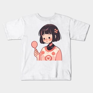 Sensitivity Anime Girl Kids T-Shirt